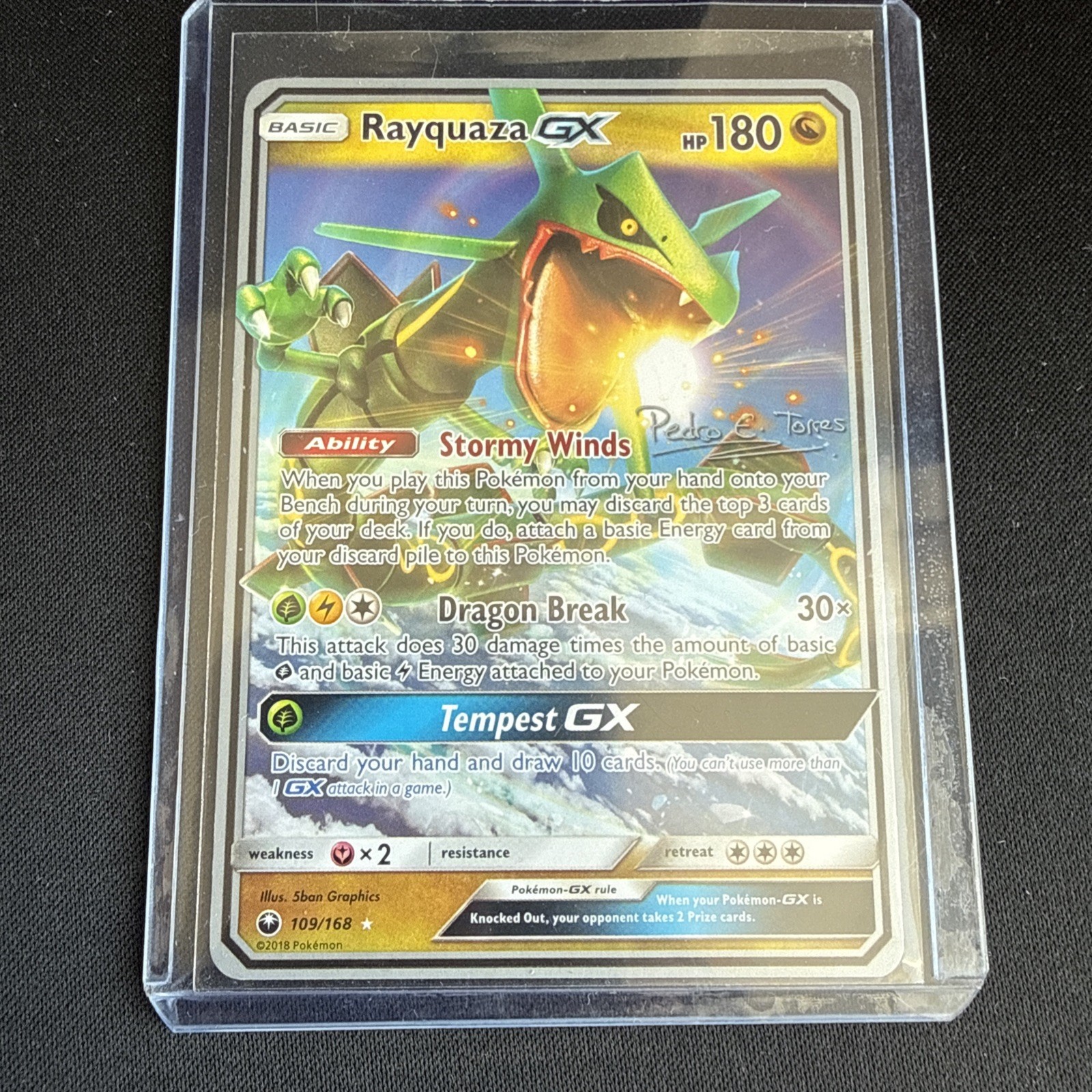[MINT CONDITION] Pokemon Rayquaza GX 109/168 World Championship Decks 2018
