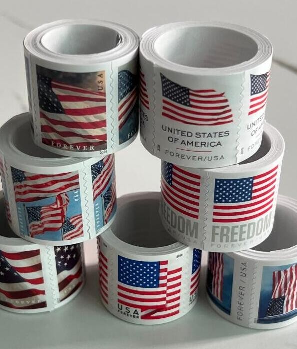 10 Rolls Of 100 Forever Stamps 2024 USPS Postage-In Total 1000 PCS Newest