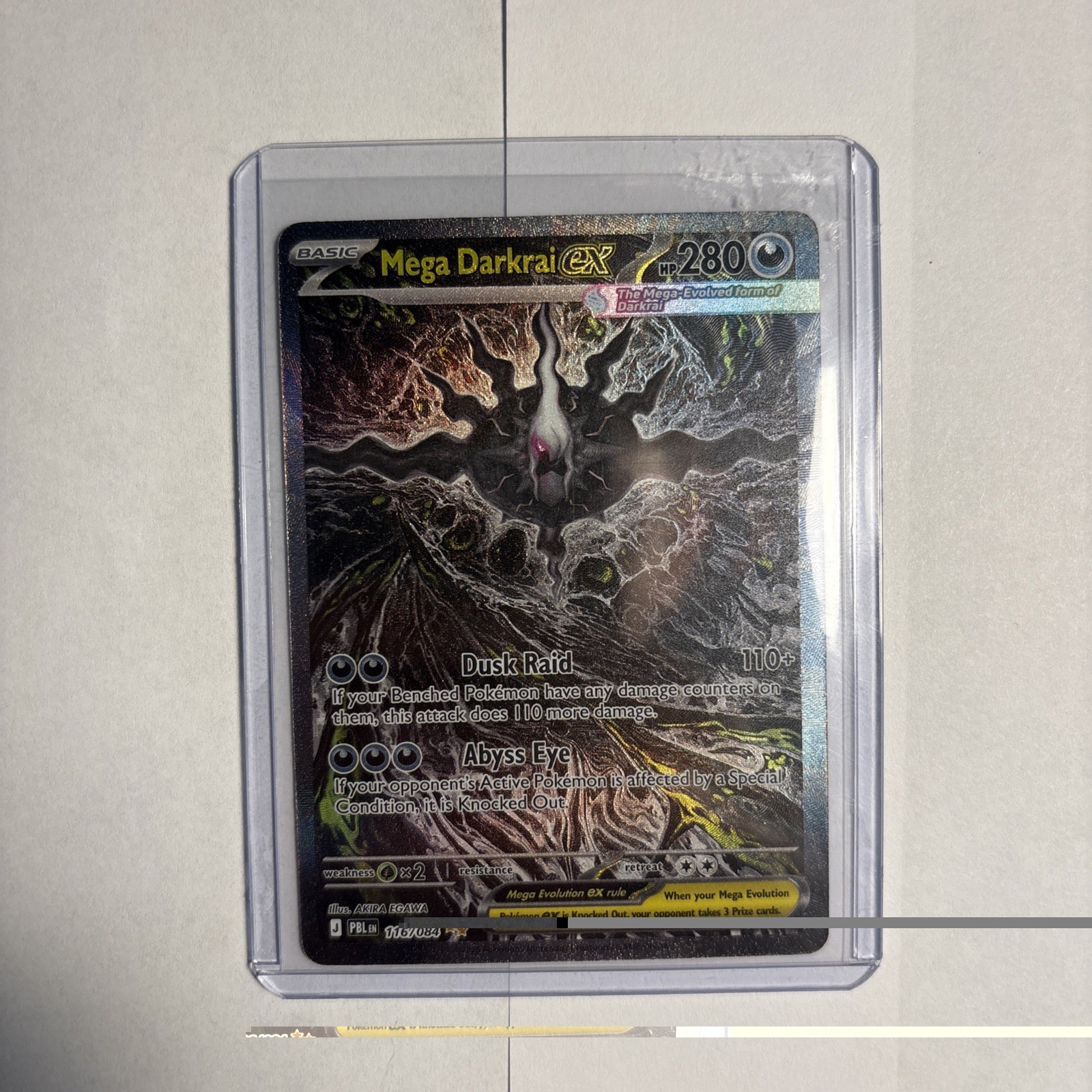 Pokemon Mega Darkrai EX 116/84 Pitch Black SIR Pokemon Mega Darkrai EX 116/84 Pitch Black SIR