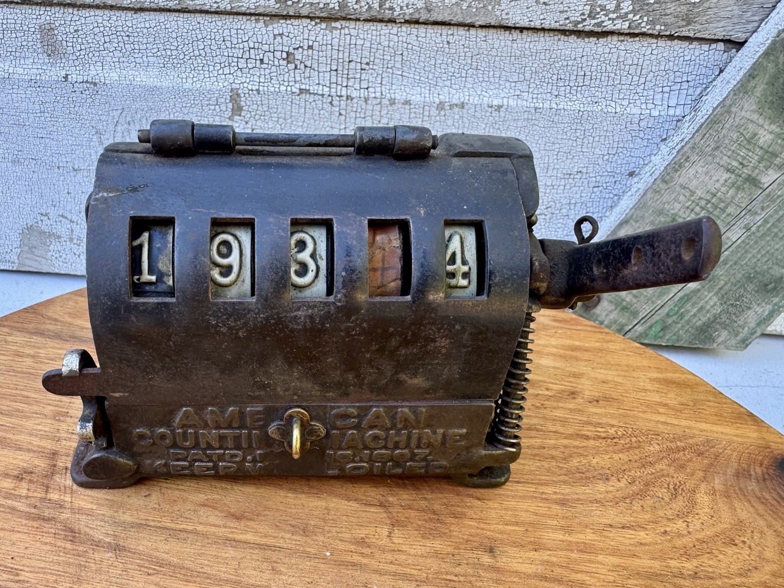 Antique Cast Iron AMERICAN COUNTING MACHINE Ame Can Vintage WORKING Antique Cast Iron AMERICAN COUNTING MACHINE Ame Can Vintage WORKING