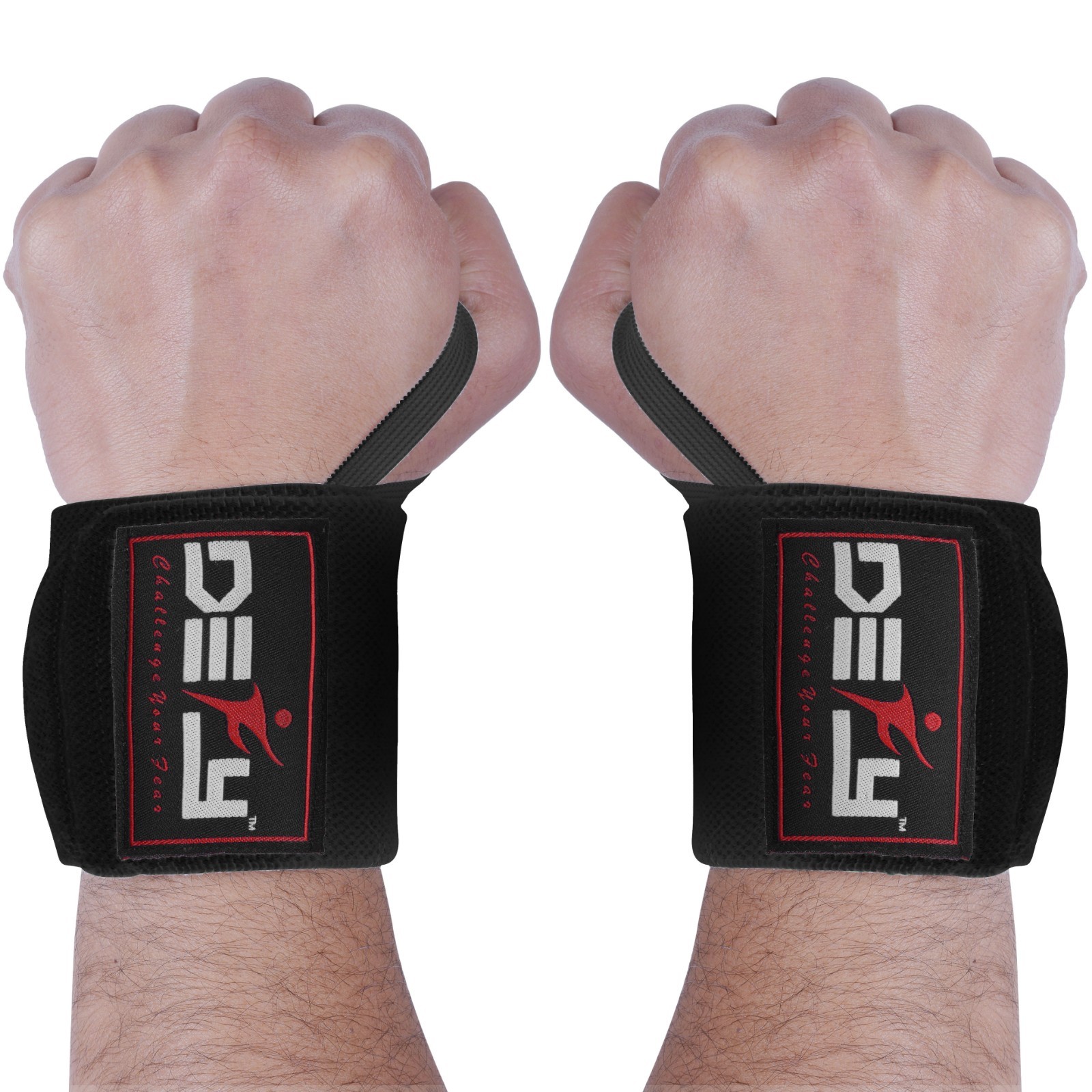 DEFY Power Weight Lifting Wrist Wraps Supports Gym Workout Bandage Straps 18