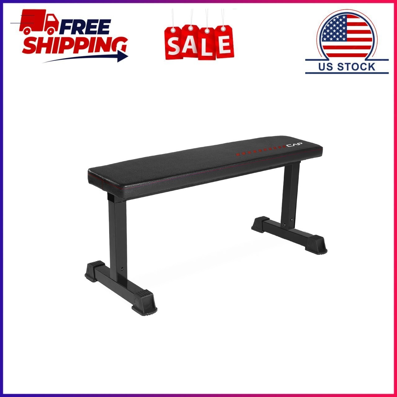 CAP Strength Universal Flat Weight Bench, Black