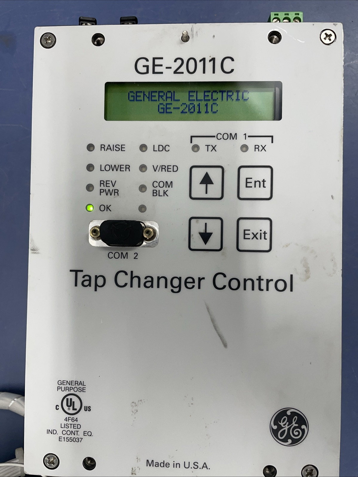 Tested GE-2011C -6SL Tap Changer Control Tested GE-2011C -6SL Tap Changer Control