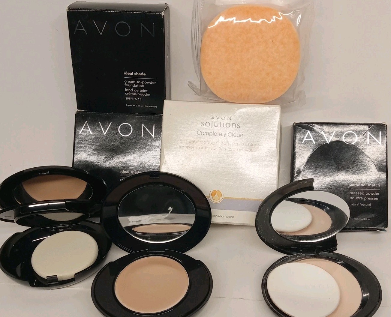 HTF Two Ideal Shade Cream to Powder Foundation /Pressed powder/cleaning Cushions