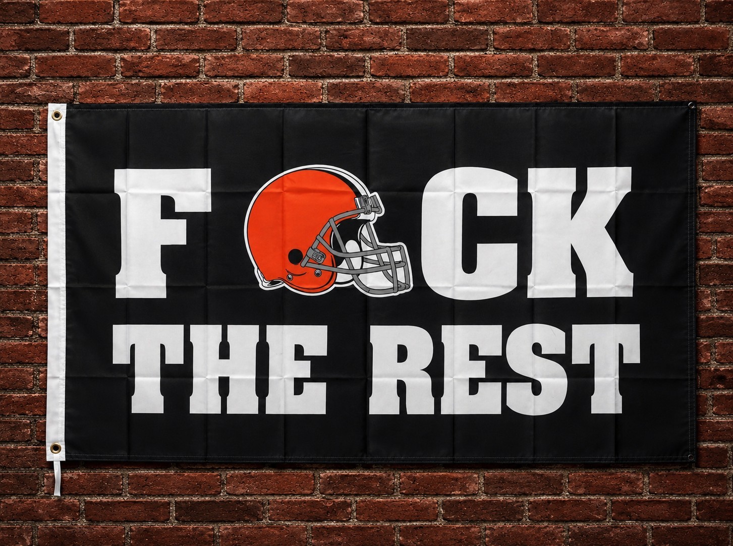 Cleveland Browns Flag 3ftx5ft Cleveland Browns F The Rest Flag Banner BLACK NFL 