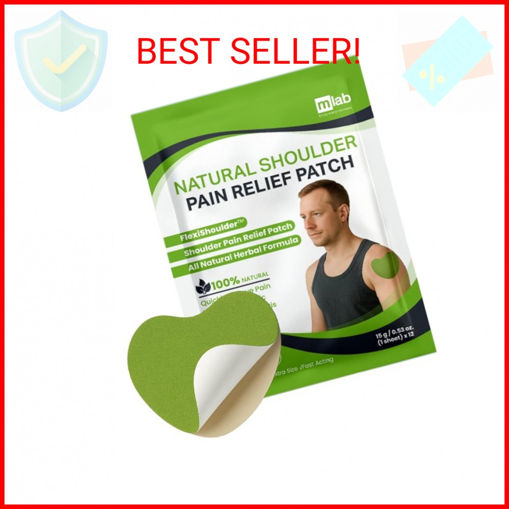 FlexiShoulder Natural Shoulder Relief Patch - Transdermal Herbal Warming Patches