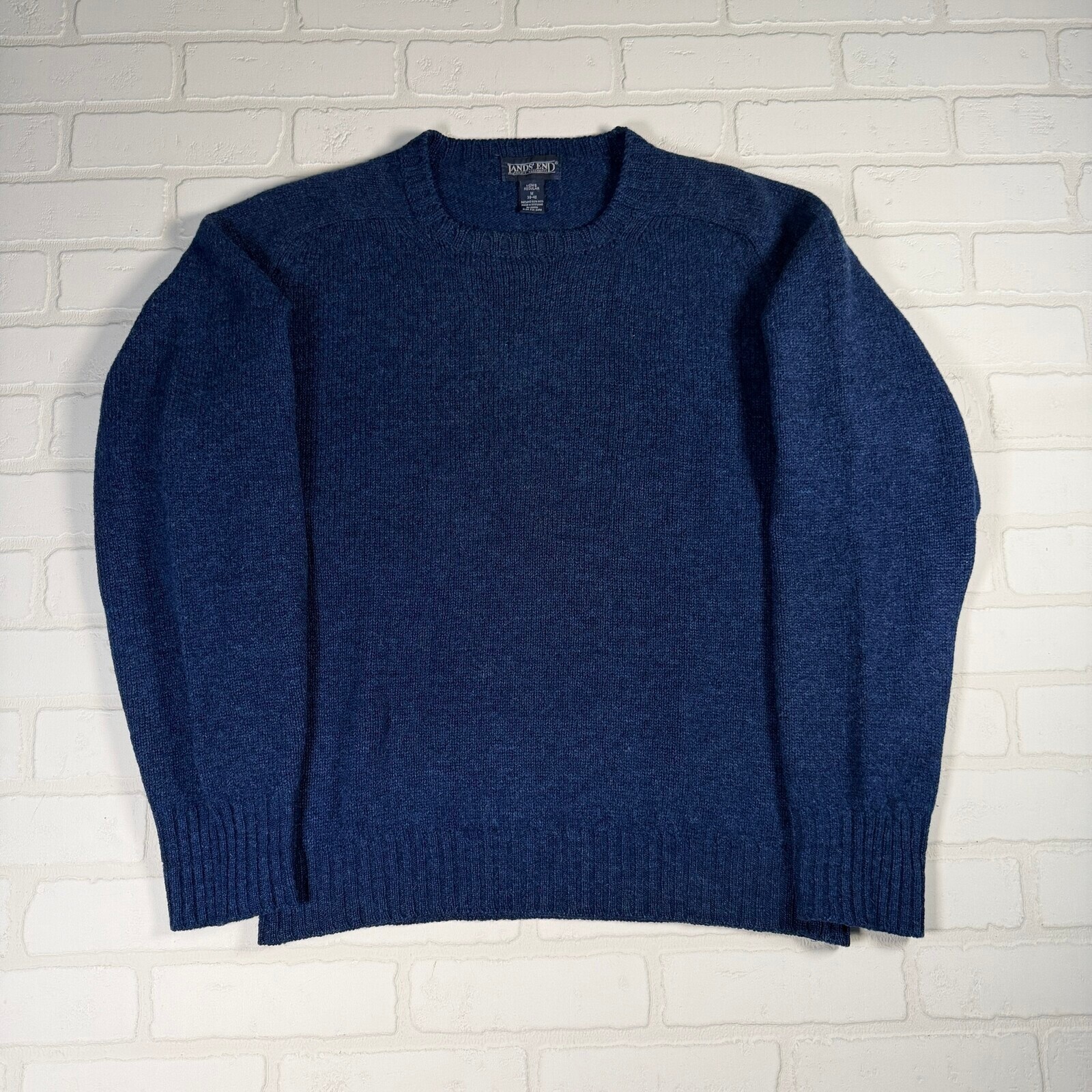 Vintage 90s Lands End Shetland Wool Made in Scotland Knit Sweater Size Medium Vintage 90s Lands End Shetland Wool Made in Scotland Knit Sweater Size Medium