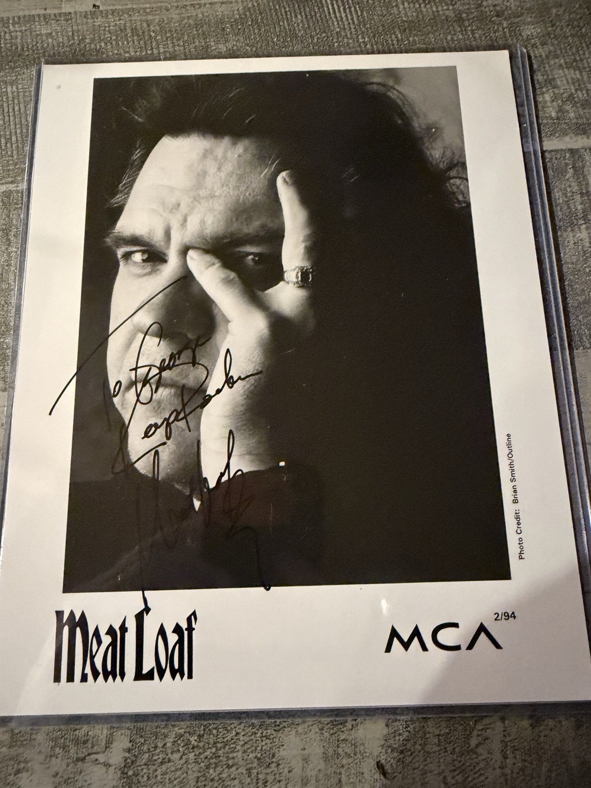 MEAT LOAF Signed Autographed 8x10 Photo..ROCK Legend..(d.2022) Mueller COA MEAT LOAF Signed Autographed 8x10 Photo..ROCK Legend..(d.2022) Mueller COA