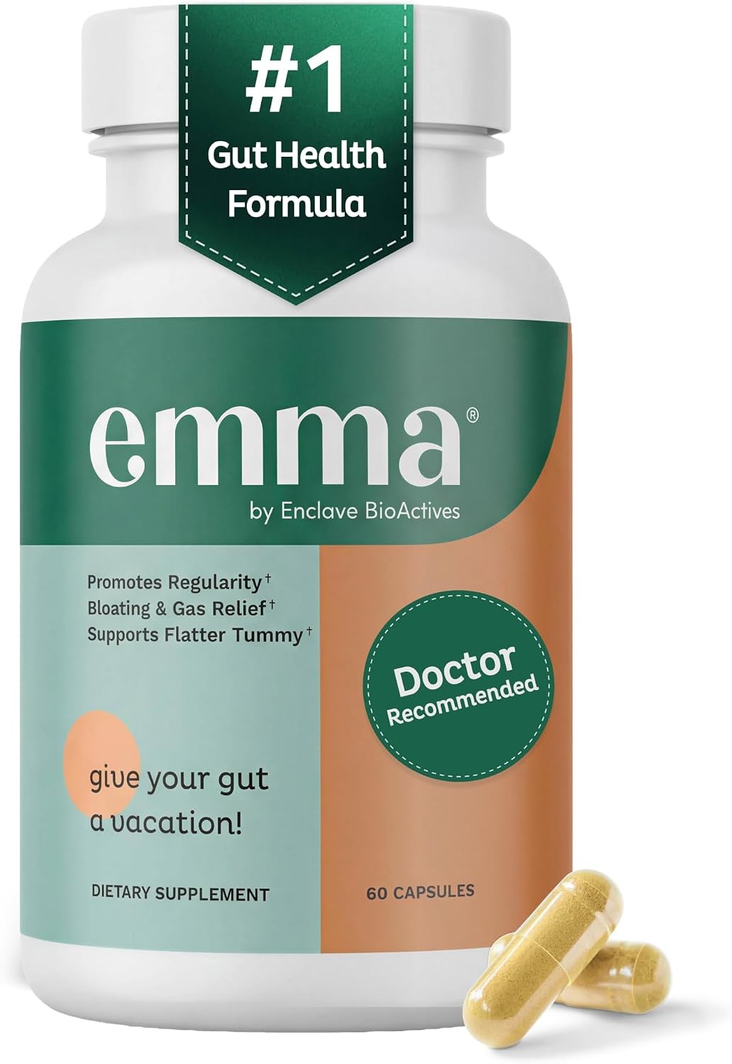 Emma by Endure BioActs Intestinal Soothing and Conditioning Capsules Emma by Endure BioActs Intestinal Soothing and Conditioning Capsules