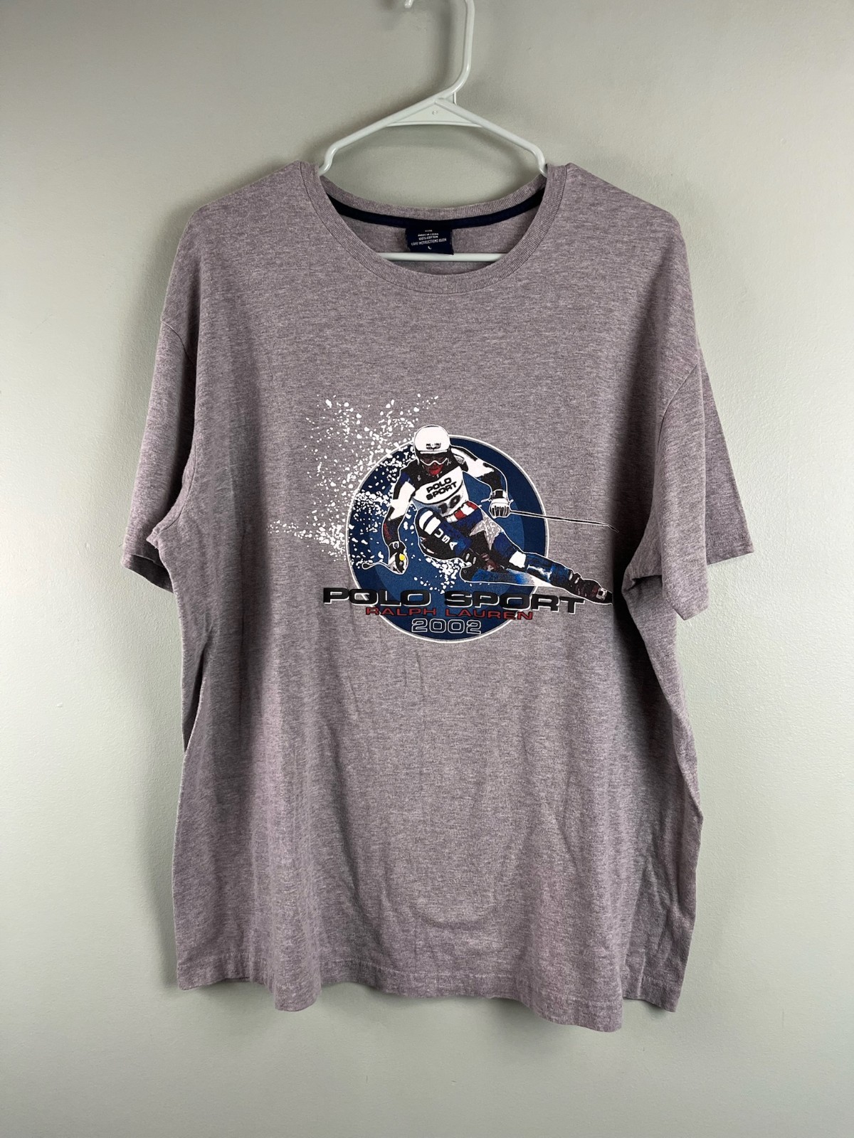 Vintage 2002 Polo Sport Ralph Lauren Ski T Shirt LG Y2K RL67 Alpine Graphic Tee Vintage 2002 Polo Sport Ralph Lauren Ski T Shirt LG Y2K RL67 Alpine Graphic Tee