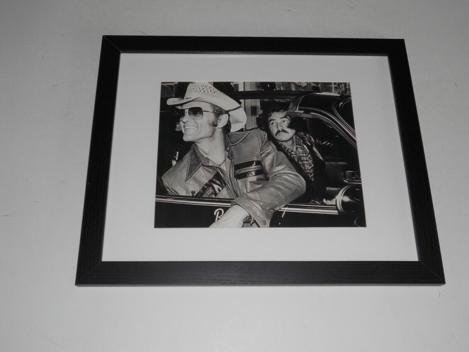 Framed Jerry Reed / Burt Reynolds Smokey and the Bandit b/w Photo 1977 22