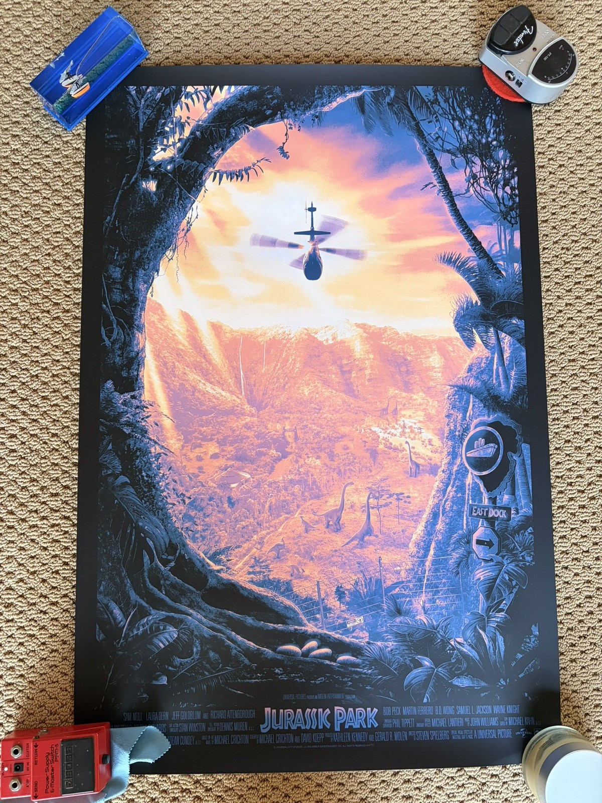 Jurassic Park 24x36 Poster Kevin Wilson Limited Edition Print Jurassic Park 24x36 Poster Kevin Wilson Limited Edition Print