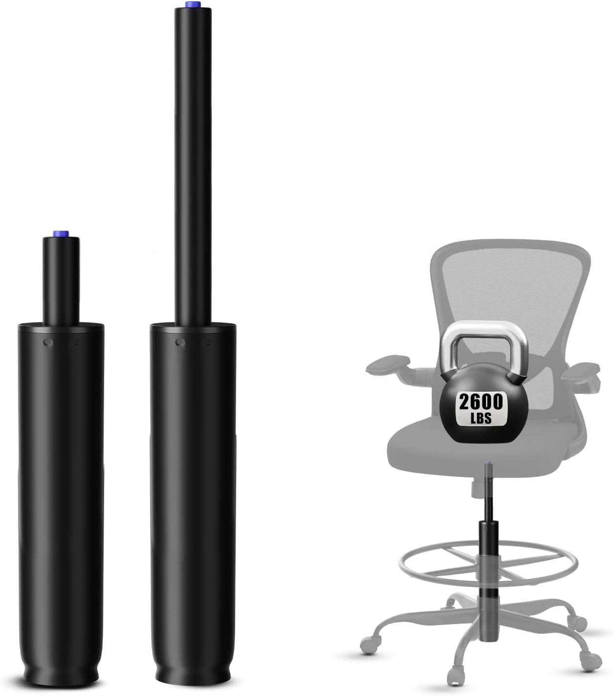 14 Inches-22 Inches Extra Long Gas Lift Cylinder Replacement, 8\ 14 Inches-22 Inches Extra Long Gas Lift Cylinder Replacement, 8\