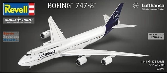 RVG03891 1:144 Revell Germany Boeing 747-8 Lufthansa RVG03891 1:144 Revell Germany Boeing 747-8 Lufthansa