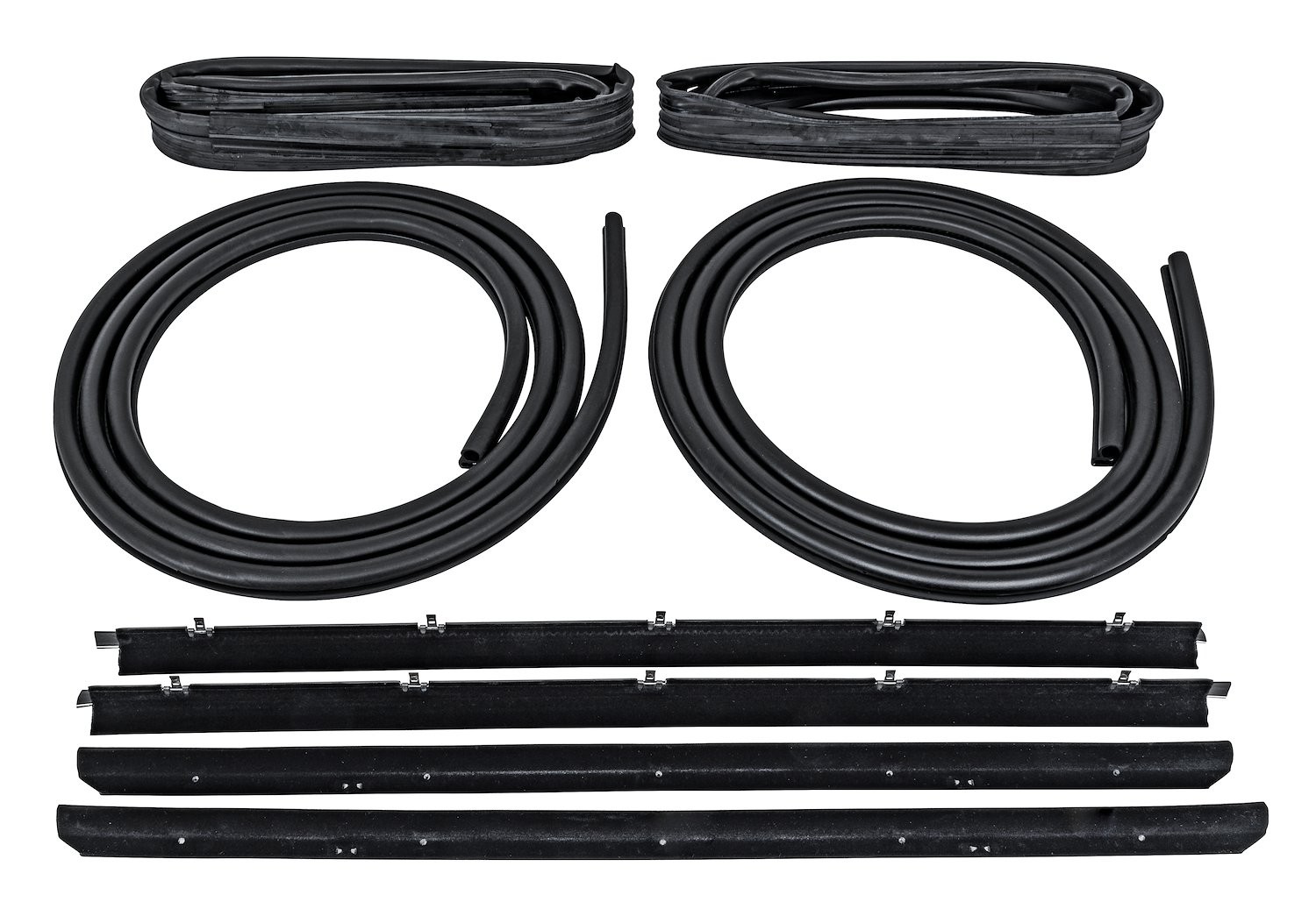JEGS Door Weatherstrip Seal Kit for 1982-1993 Chevrolet S-10 and GMC S-15
