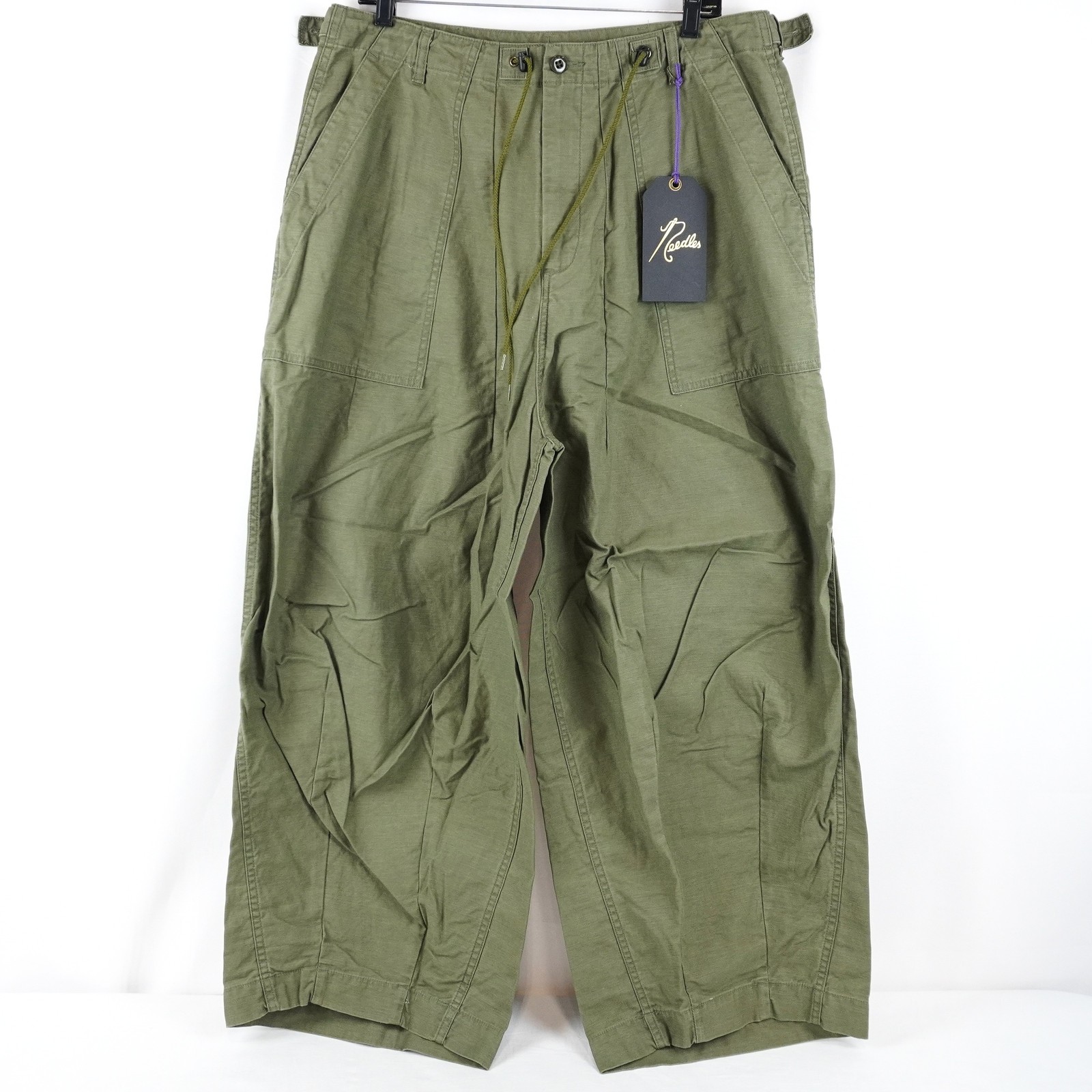Needles H.D. Fatigue Oversized Cotton Pants In Olive - Unisex/Men\'s Size Large