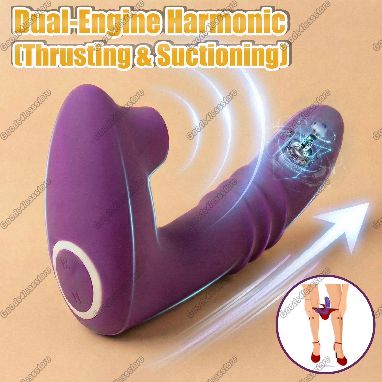 Wearable-Thrusting-Vibrator-Massager-Sucking-Toys-For Women-Remote-Lubricants