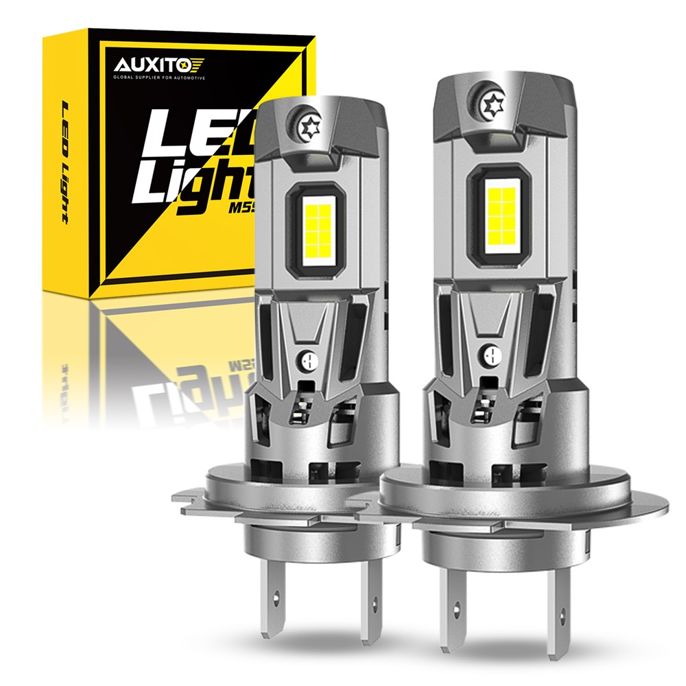 AUXITO H7 LED Headlight High/Low Beam Bulbs 200W 240000LM Bright White 6500K M5S