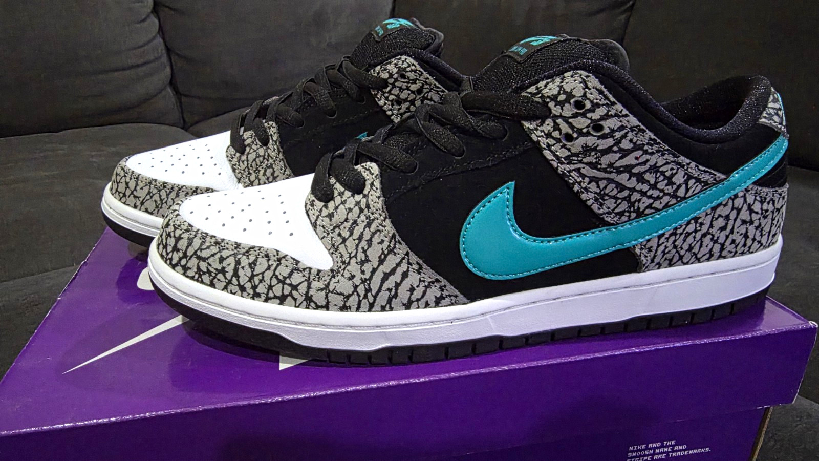 Nike SB Dunk Low Pro Elephant VNDS Size 9.5 BQ6817-009 atmos Nike SB Dunk Low Pro Elephant VNDS Size 9.5 BQ6817-009 atmos