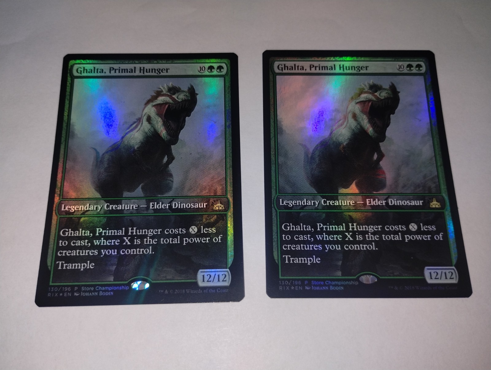 1X MTG  FOIL Ghalta, Primal Hunger (Store Championship) Full Art  X1- Promo #130