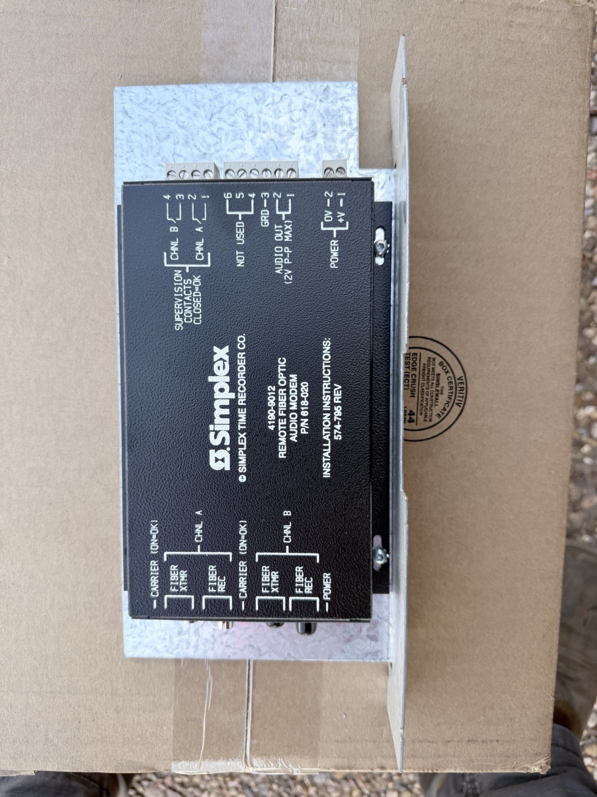 Simplex 4190-9012 Fire Alarm Control Panel FACP Remote Fiber Audio Modem 618-020 Simplex 4190-9012 Fire Alarm Control Panel FACP Remote Fiber Audio Modem 618-020