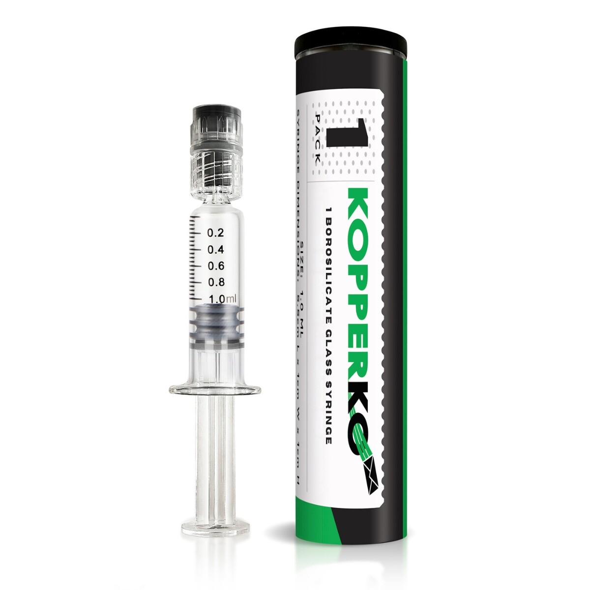 Kopperko 1ml Borosilicate Glass Syringes - Luer Lock, Glue Syringes, Leak Free Kopperko 1ml Borosilicate Glass Syringes - Luer Lock, Glue Syringes, Leak Free