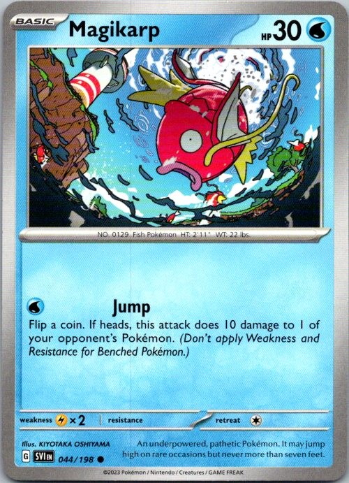 Magikarp 044/198 Common Scarlet & Violet Pokemon Near Mint Magikarp 044/198 Common Scarlet & Violet Pokemon Near Mint