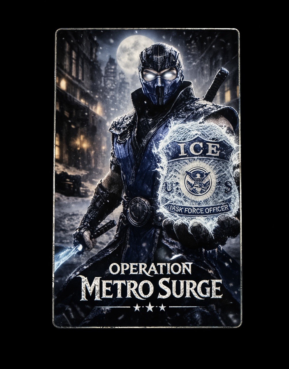 ICE HSI Metro Surge Sub Zero Challenge Coin DEA FBI NYPD ATF SWAT LAPD Police