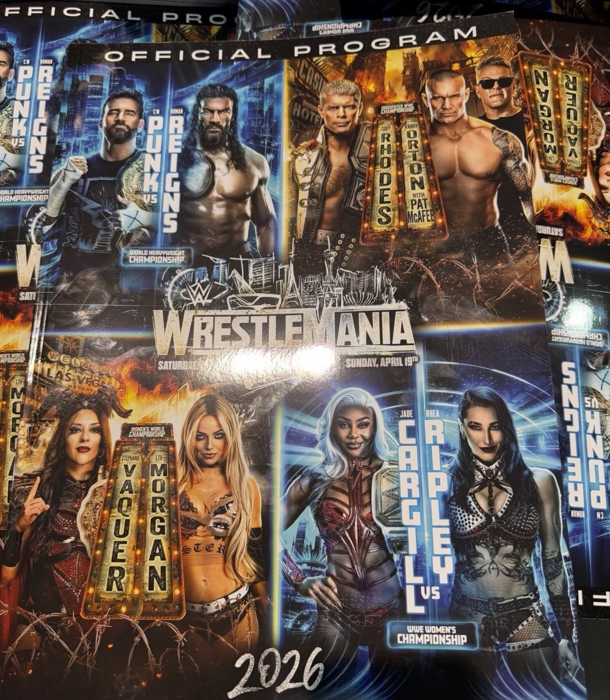 WWE Wrestlemania 42 Official Souvenir Program 2026 Las Vegas IN HAND