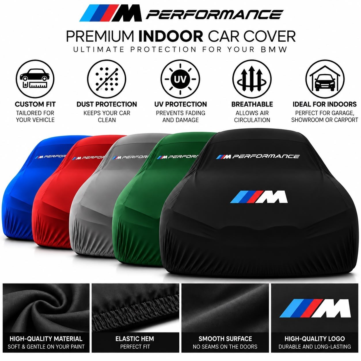 For BMW Car Cover Custom Production for all Model INDOOR SOFT M PERFORMANCE