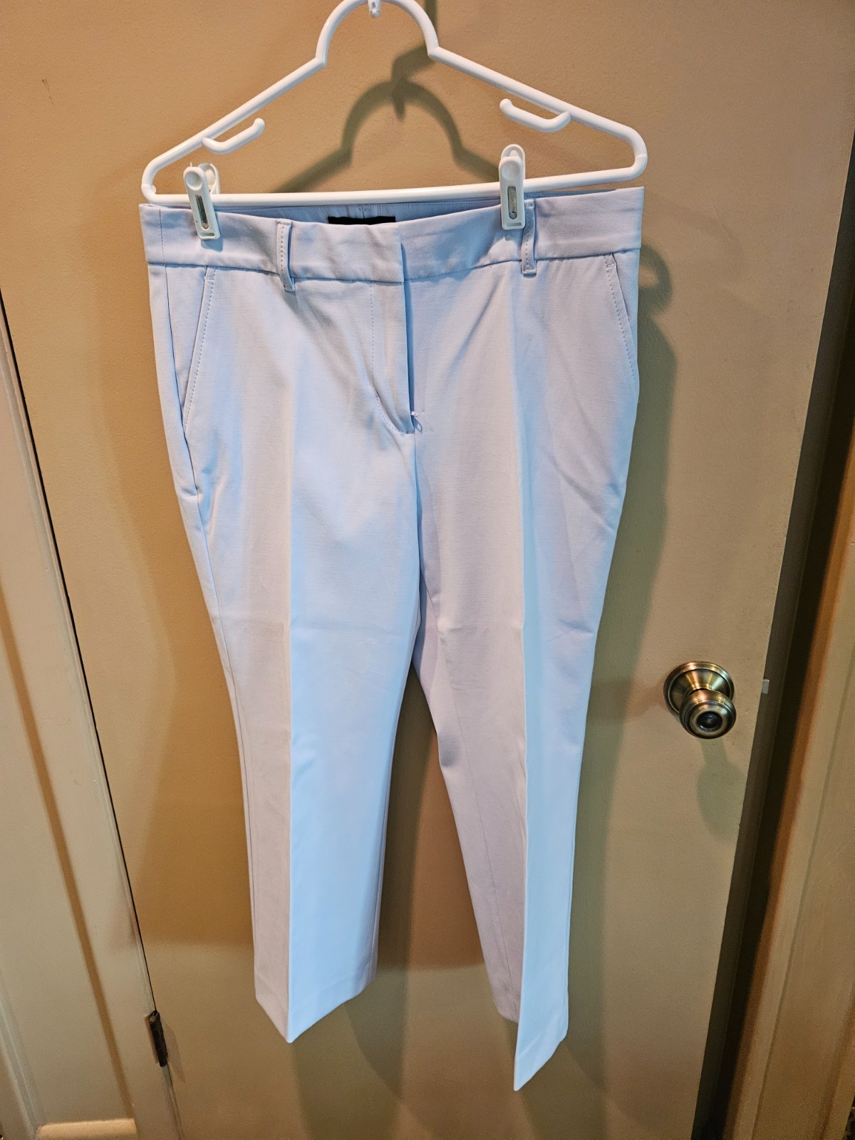 Talbots womens light blue front zip pants - size 8 Talbots womens light blue front zip pants - size 8