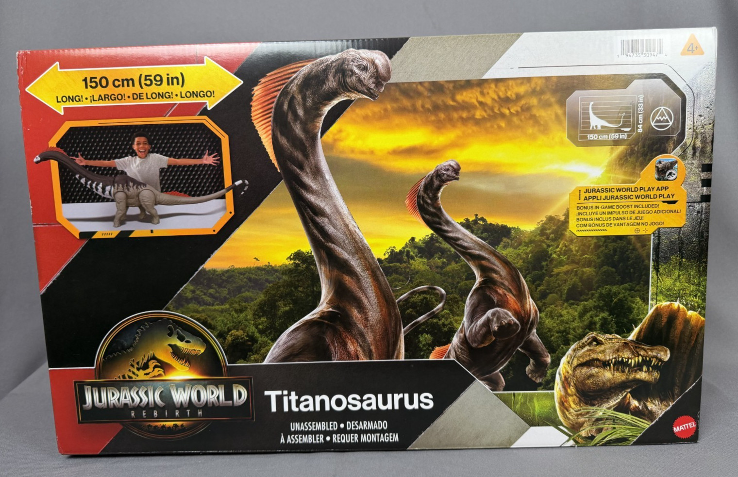 Mattel Jurassic World Rebirth Super Colossal Titanosaurus Dinosaur 59 Mattel Jurassic World Rebirth Super Colossal Titanosaurus Dinosaur 59