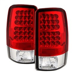 Spyder Auto 5001542 Red/Clear LED Taillights 00-06 Suburban/Tahoe/Yukon/XL