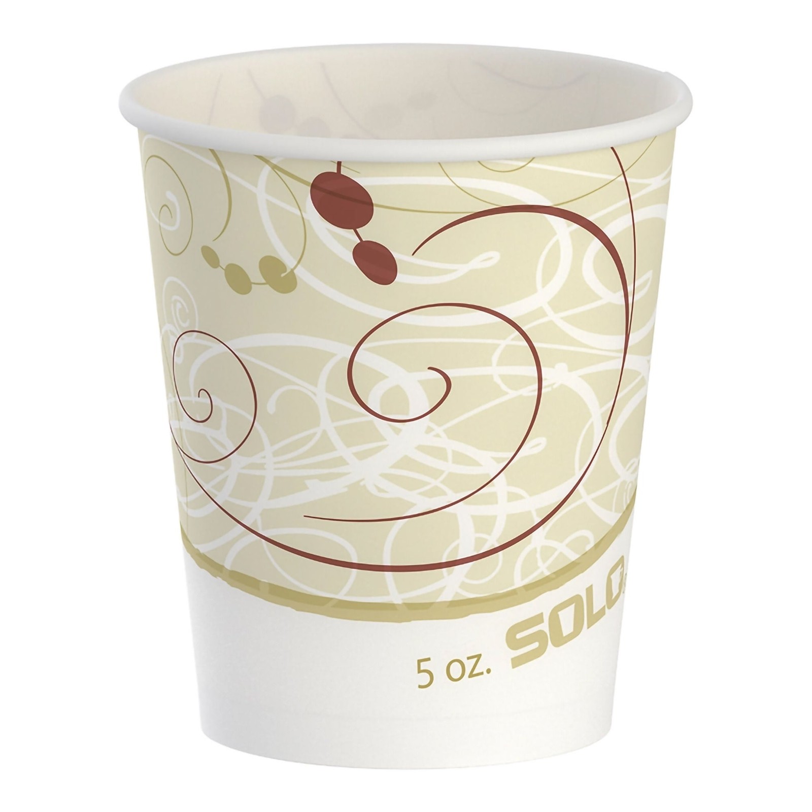 Solo Disposable Drinking Cup Beige Wax Coated Paper 5 oz. 100 Ct R53-J8000 Solo Disposable Drinking Cup Beige Wax Coated Paper 5 oz. 100 Ct R53-J8000