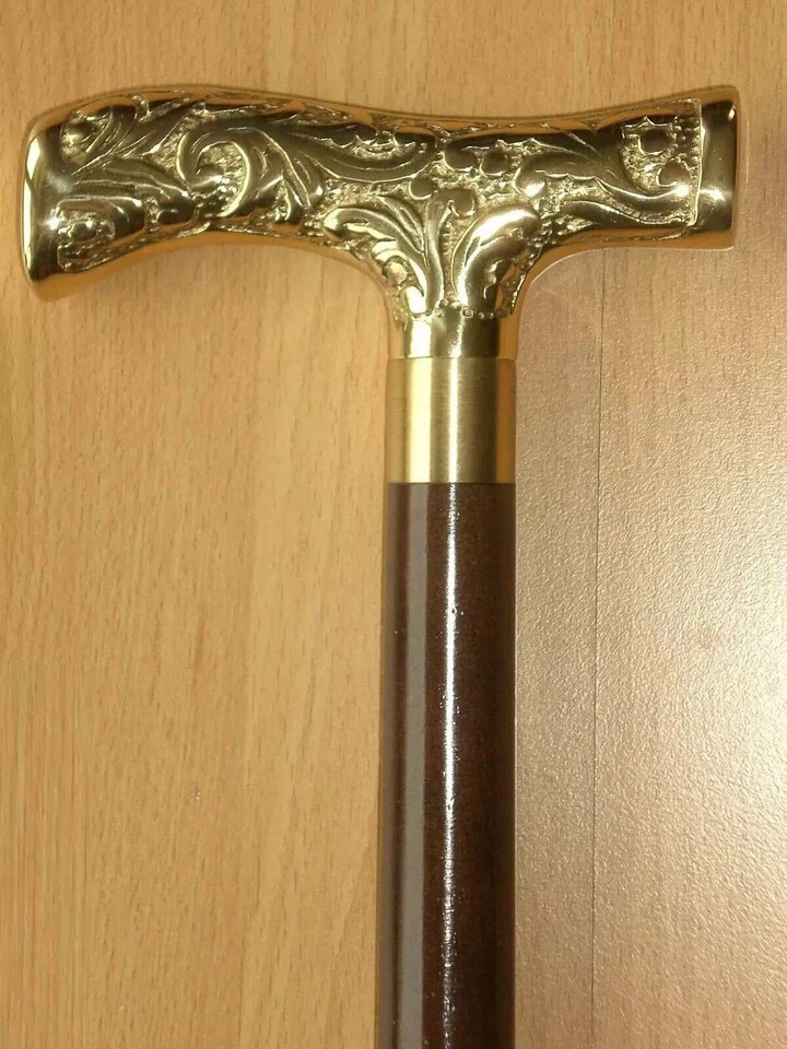 New Antique Brass Designer Handle Vintage Only Handle for Walking Stick New Antique Brass Designer Handle Vintage Only Handle for Walking Stick