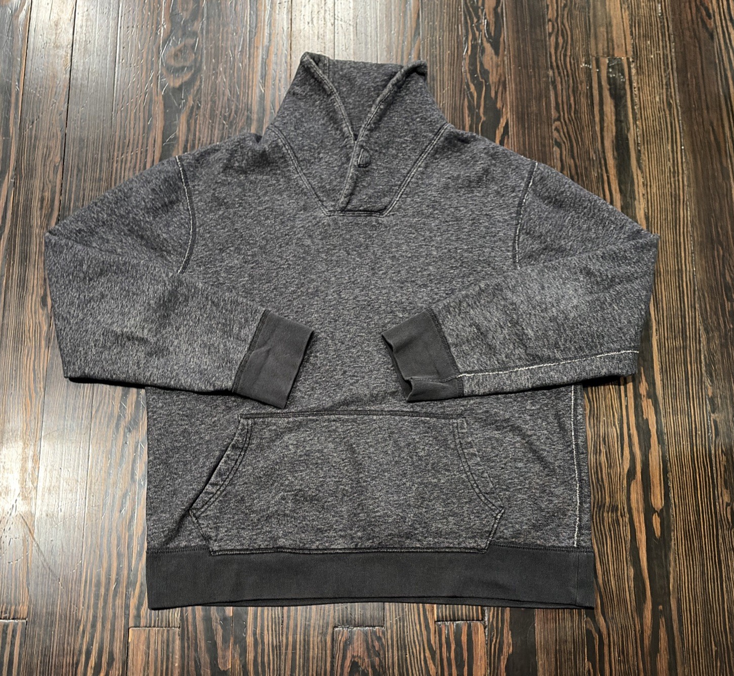 J. Crew Vintage Fleece Shawl Sweater Men’s Large Charcoal Gray Cotton J. Crew Vintage Fleece Shawl Sweater Men’s Large Charcoal Gray Cotton