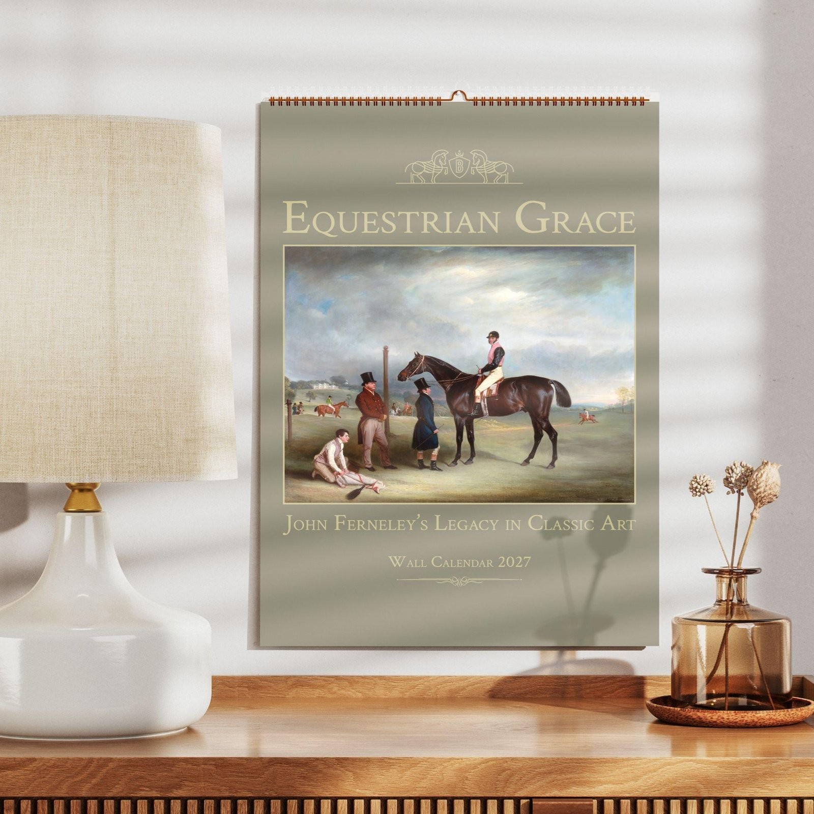 2027 John Ferneley Wall Calendar – Classic Equestrian Horse Art Gift, 11x16.5\