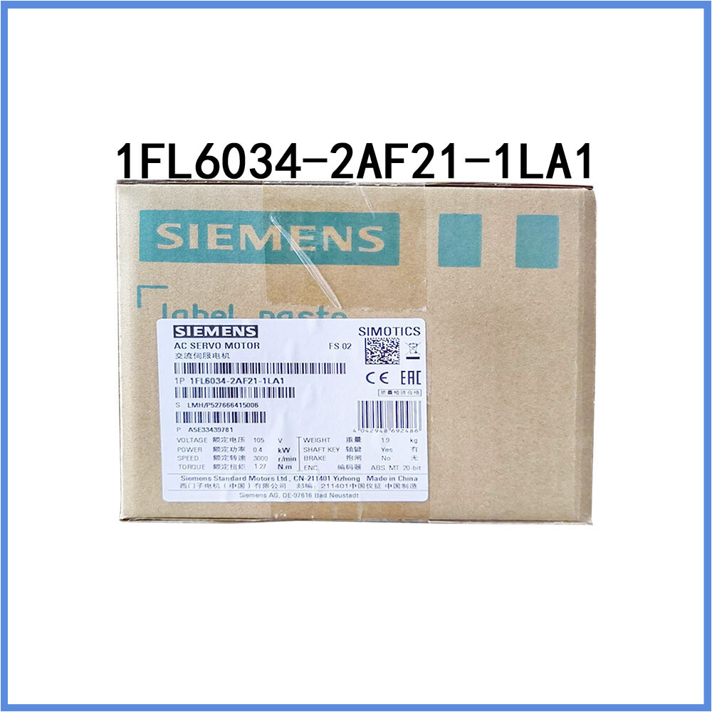 1X New Sealed Original 1FL6034-2AF21-1LA1 Expedited Shipping siemens Servo Motor