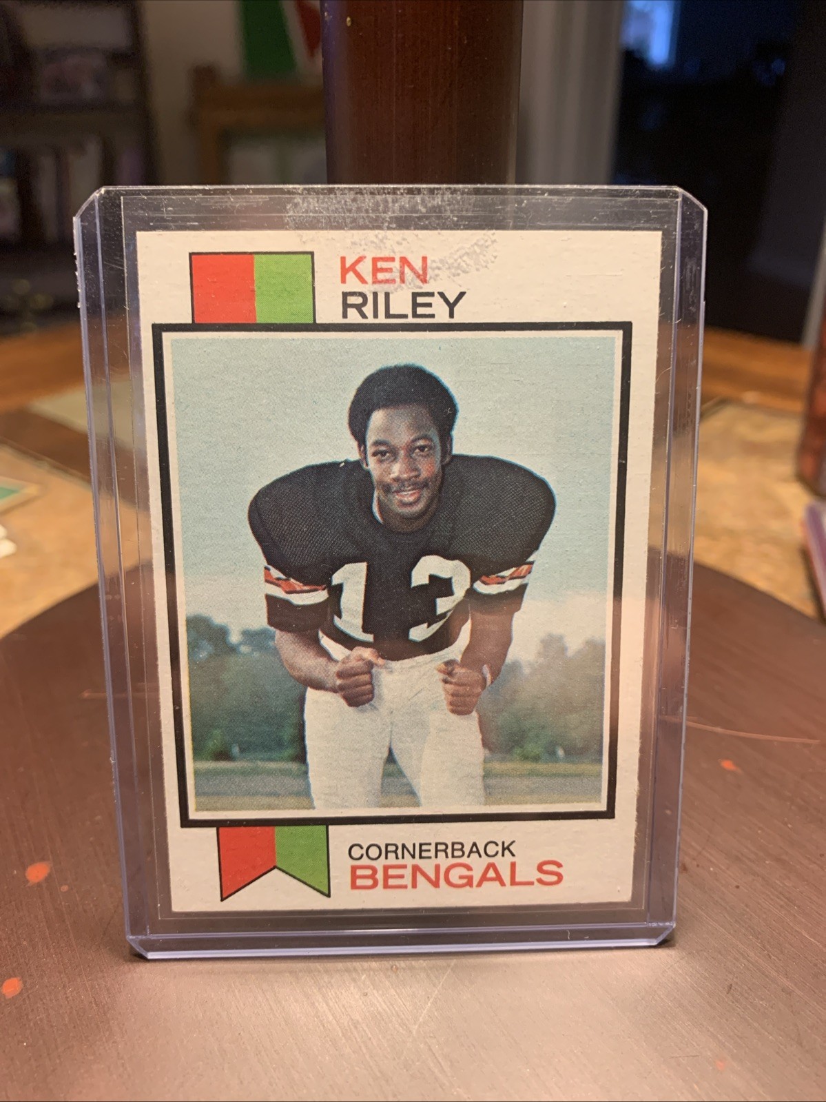 1973 TOPPS KEN RILEY ROOKIE CARD (BENGALS) #171 CLEAN CARD 1973 TOPPS KEN RILEY ROOKIE CARD (BENGALS) #171 CLEAN CARD