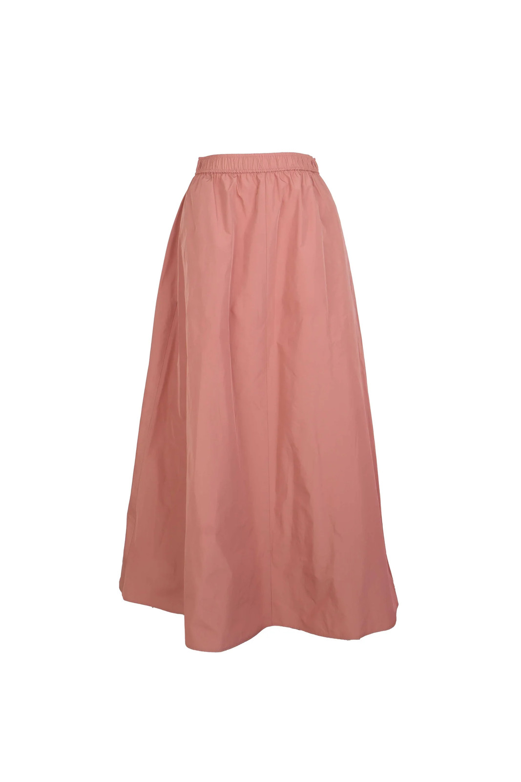 Max & Co Pink Polyester Maxi Skirt Size 36 Long A-Line Elastic Waist