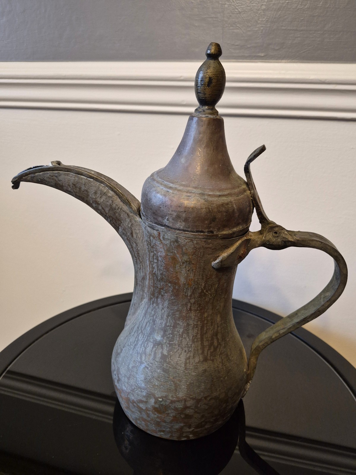 Antique Middle Eastern Dallah Coffee Pot 11\ Antique Middle Eastern Dallah Coffee Pot 11\