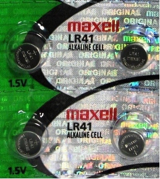 4 Maxell LR41 Button Cell Batteries. AG3 192 4 Maxell LR41 Button Cell Batteries. AG3 192