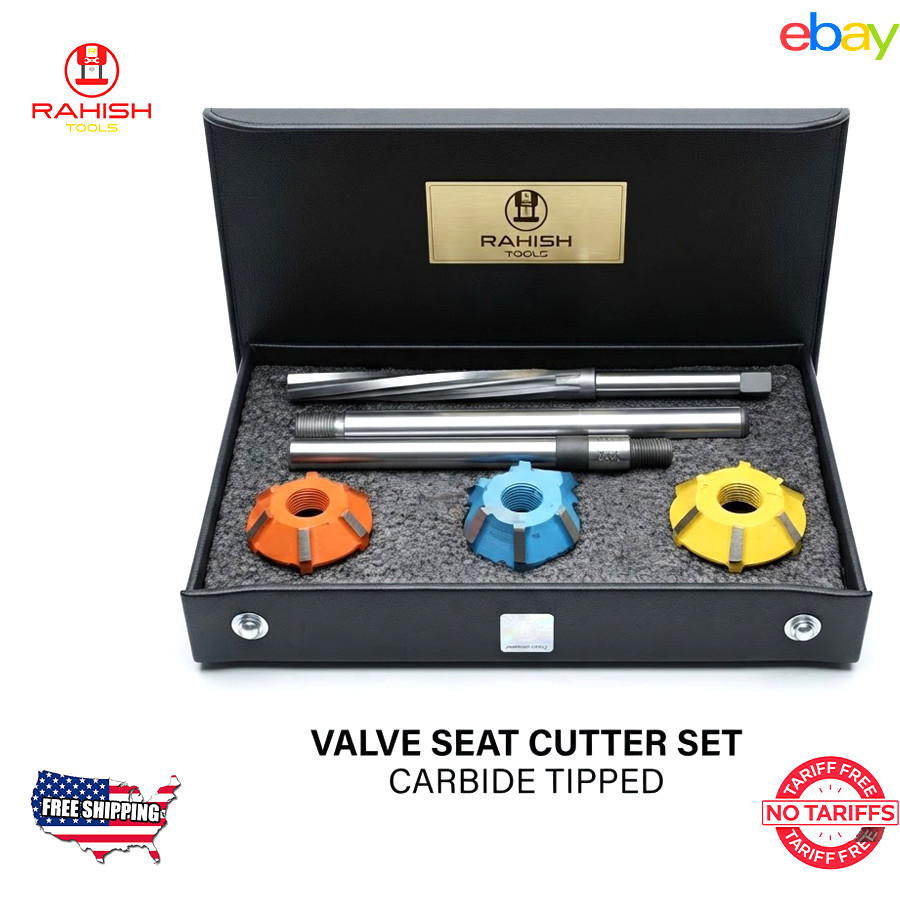 Valve Seat Cutter Set Carbide Tipped Vintage Small Block Engines USA RAHISHTOOLS