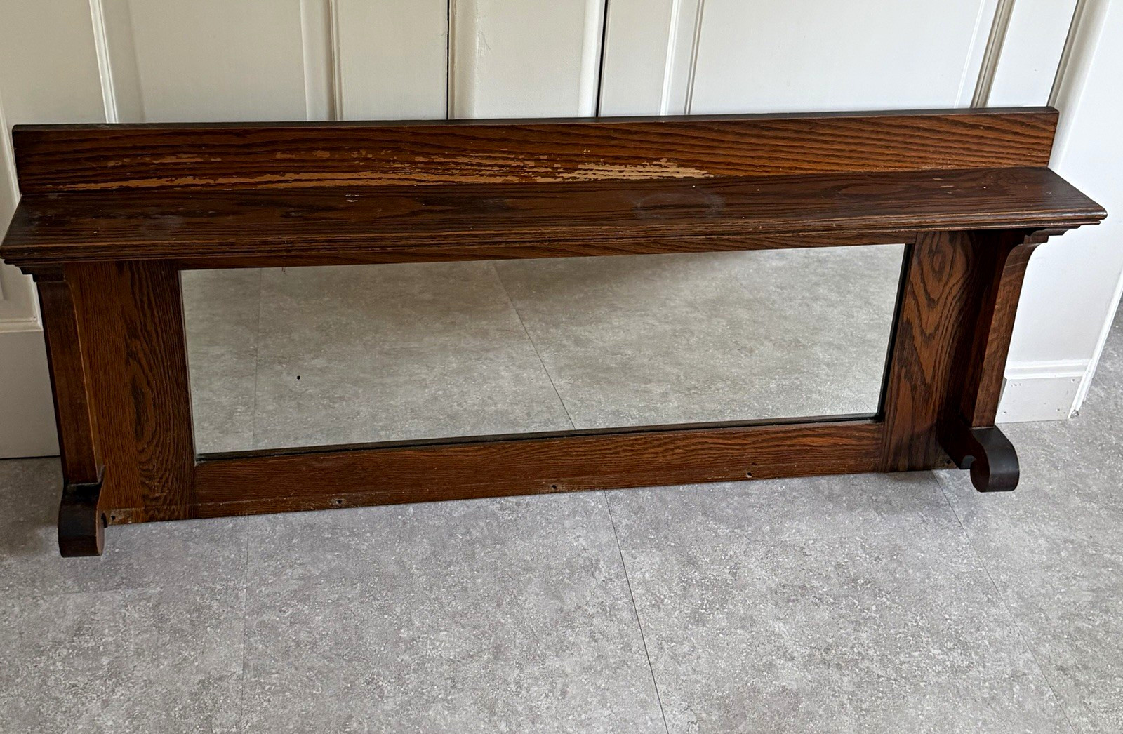 Antique Solid Oak Buffet Mirror (42 Antique Solid Oak Buffet Mirror (42
