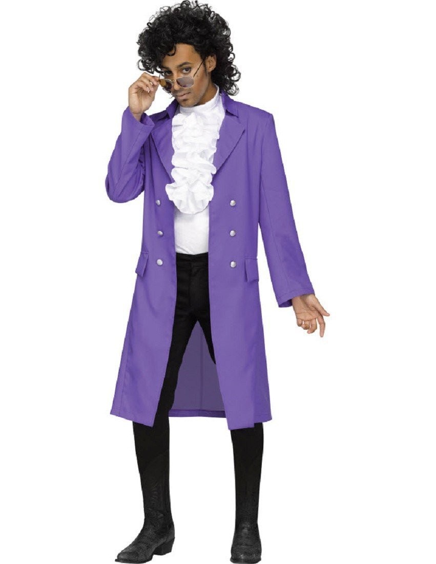 Men\'s Purple Pain Adult Costume by Fun World - Coat Dickey & Jabot Included