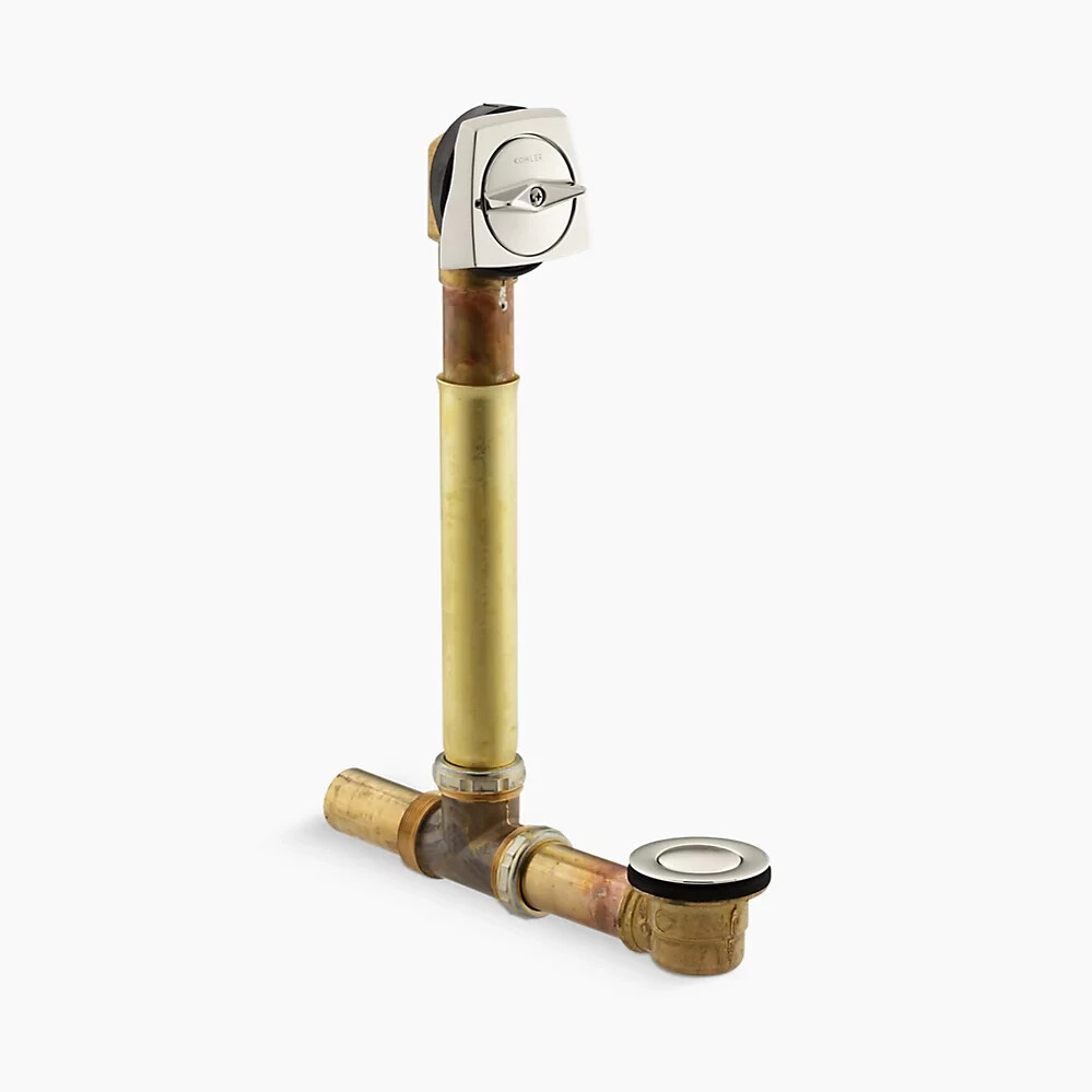 Kohler K-7161-AF-SN Clearflo Adjustable Brass Pop-Up Drain POLISHED NICKEL New