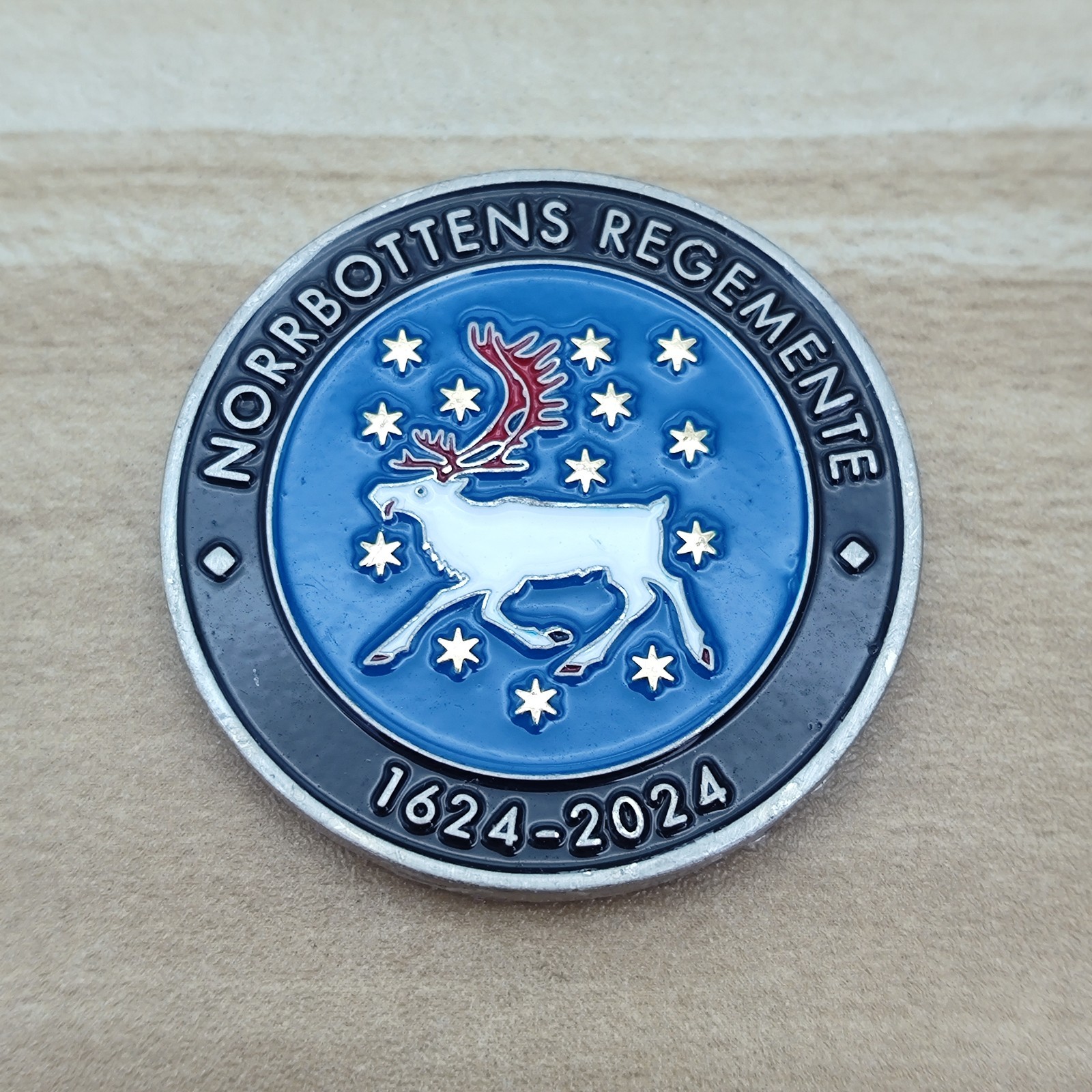 Swedish Armed Forces Norrbotten Regiment Challenge Coin
