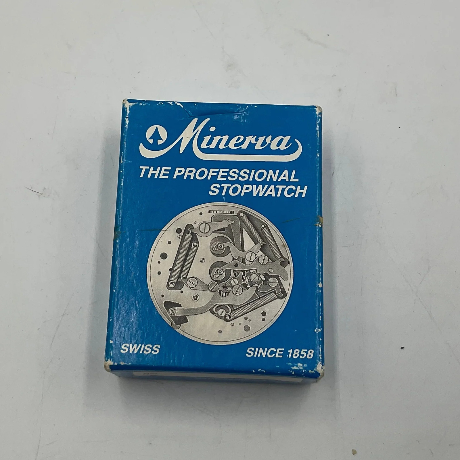 Vintage Minerva Swiss mechanical Professional Stopwatch with orginal box tested Vintage Minerva Swiss mechanical Professional Stopwatch with orginal box tested
