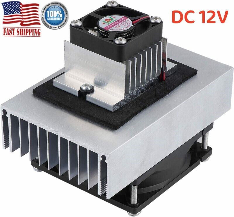 DC 12V Semiconductor Fridge Refrigeration Cooling System Kit Pet Air Conditioner