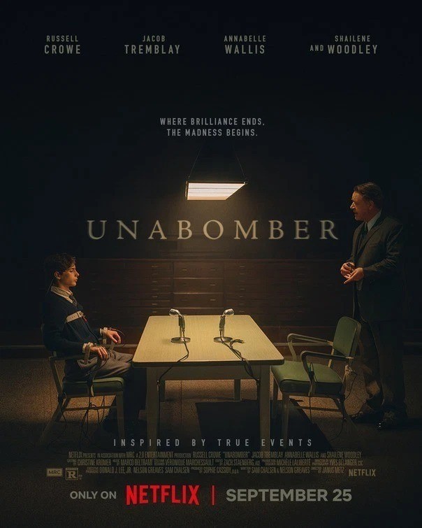 Unabomber 2026 Movie Poster Sept 25 Home Decor